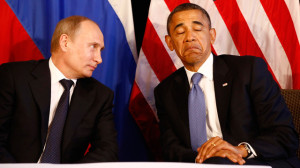 US president Obama meeting with Russian president Putin