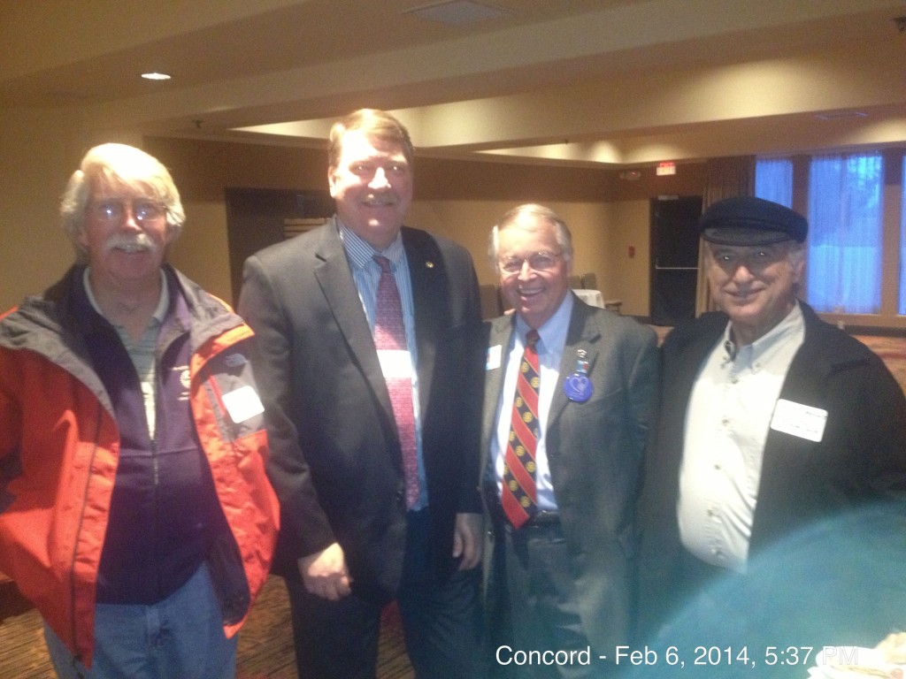 Members of the Concord Club Paul King, Guy Bjerke, Rick Ernst and Chris Moulis enjoy the mixer.